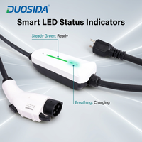   Chargeur EV Mode 2 J1772 16A 240V, faible consommation 3W en veille, ESG TPE 5m, auto-diagnostic, OEM Amérique du Nord