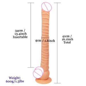 Dildo réaliste en PVC de haute qualité avec base à ventouse, texture ferme, long plug anal, jouets sexuels pour femmes et couples - Product Image 4