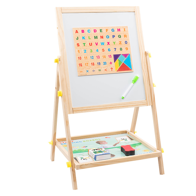 Double sided wooden drawing board