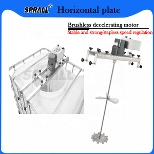 Agitateur de plaque horizontal pour réservoir industriel SPRALL, mélangeur portable, mélangeur à palette en acier inoxydable, mélangeur électrique sur tête - Product Image 4