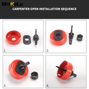 MeiKeLa 13 pièces de bois perforateur utilisé pour perforer le bois en plastique panneau de gypse - Product Image 4