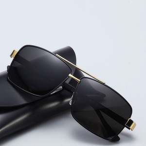 Gafas de Sol Cuadradas con Marco de Aleación para Hombre, Estilo Retro 2025, Polarizadas UV400, para Conducir - Product Image 4