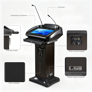 Podio Digital con Pantalla Táctil de 21.5 Pulgadas, CE ISO RoHS, Inclinación Eléctrica, Multimedia, para Escuelas y Salas de Conferencias - Product Image 2