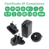 Pengisi Daya USB Adaptor Charger 5Volt 2Amp Bersertifikasi FCC CB Colokan US untuk Kamera Rumah, Produk Terbaru 2024