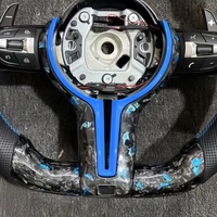 Volant de voiture pour BMW F10 F30 E46 E60 F15 F90 F80 G20 G30 M3 M4 M5 Volant personnalisé en carbone avec LED