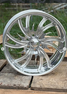 RCSR RUCCI WHEELS <span class=keywords><strong>Intro</strong></span> 22 24 26 28 pouces, jantes Forgiato Azioni, jante à lèvre chromée brossée avec volant de 15 pouces - Product Image 2