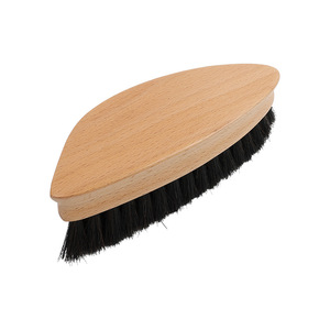 Cepillo para zapatos de madera maciza con cerdas de crin, limpieza suave para uso doméstico - Product Image 4