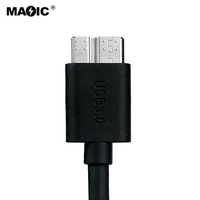Cable de datos USB 3,0 tipo A macho A Micro B 3,0 macho, cable de disco duro externo, alta calidad, OEM, 30cm, 50cm