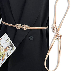 Bán Buôn Hợp Kim Hoa Eo Chuỗi Thanh Lịch Thời Trang Của Phụ Nữ Đàn Hồi Vành Đai Thắt Lưng Với 3.5Cm Chiều Rộng 100-120Cm Chiều Dài Kim Loại Khóa - Product Image 3