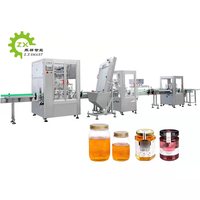 Machine de Remplissage et de Capsulage de Produits, Piston de Tête Personnalisé d'Usine, Bouteille en Verre en Plastique Entièrement Automatique, Pot de Liquide, Sauce, Miel