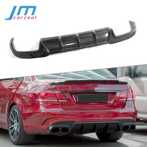 Per W212 In Fibra di Carbonio Paraurti Posteriore Lip Spoiler per Benz Classe <span class=keywords><strong>E</strong></span> E350 E400 E63 <span class=keywords><strong>AMG</strong></span> 2014 2015 2016 Pinne stile squalo Diffusore - Product Image 1