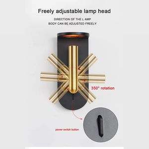 नॉर्डिक लौ प्रभाव दीवार दीपक KTV होटल गलियारे कमरे में रहने वाले बेडरूम इनडोर लैंप पृष्ठभूमि दीवार वातावरण सजावटी दीवार रोशनी - Product Image 5