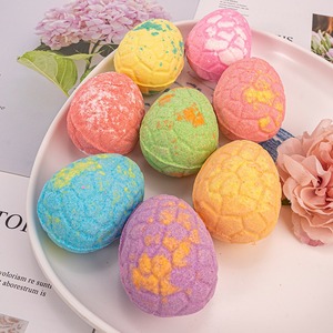 Bombas de Baño con Forma de Huevo de Dinosaurio, Marca Privada, Orgánicas, Naturales, Set de Regalo, Multicolores, Aroma Floral, 60g, Relajantes e Hidratantes - Product Image 1