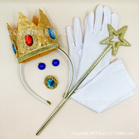 Serre-tête Princesse Biki, Baguette Magique, Broche, Boucles d'oreilles, Gants, Cosplay