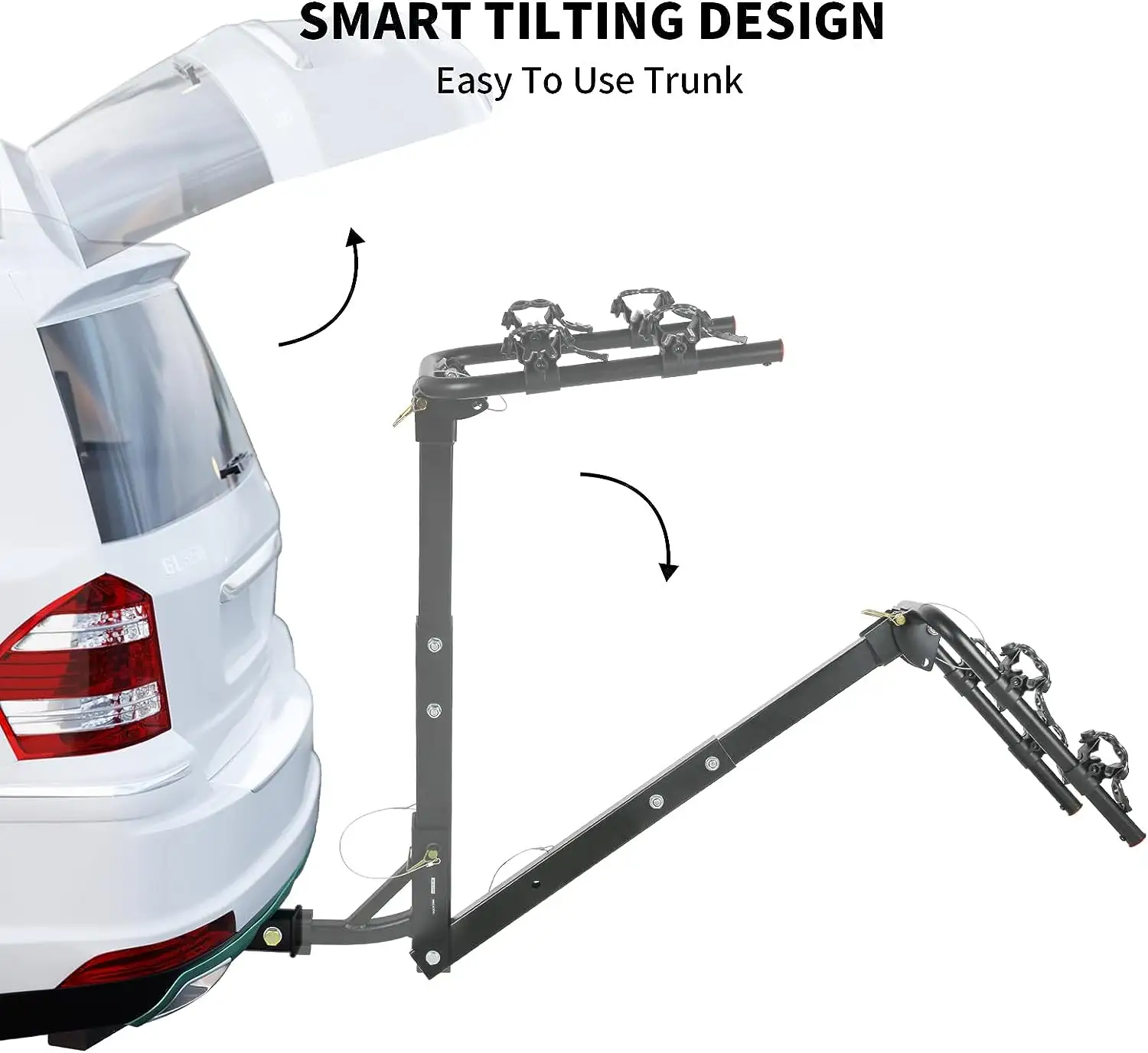 Açık seyahat katlanabilir 2-bike 3-bike 4-bike suv araç hitch trunk dağı araba bisiklet rafı taşıyıcı