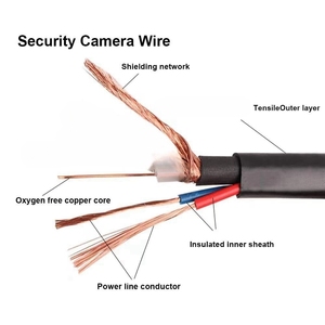 LETONDA 100フィート同軸ビデオ電源ケーブルCCTVセキュリティDVRシステムHDTVモニター用BNC拡張監視ケーブルCCTV - Product Image 2