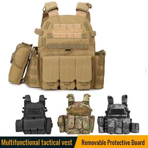 Venta caliente ajustable MultiCam Plate Carrier desmontable Tactico camuflaje chaleco senderismo equipo táctico peso ligero chaleco táctico - Product Image 4