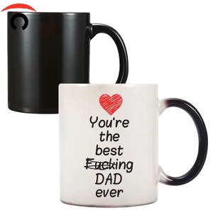 Tazas de Café de Cerámica con Recubrimiento que Cambia de Color por Sublimación, Aptas para Microondas, Ecológicas, de 11 oz, con Logotipo Personalizado Directo de Fábrica, al por Mayor - Product Image 3