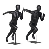 Mannequin Buste Sportif Complet en Fibre de Verre, Présentoir Haut de Gamme pour Vêtements Hommes et Femmes
