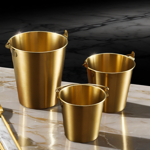 Secchiello Refrigerante Coreano in Acciaio Inox da 0,7/1/1,8L per Birra, <span class=keywords><strong>Vino</strong></span>, Snack e Bevande - Resistente e Portatile - Product Image 3