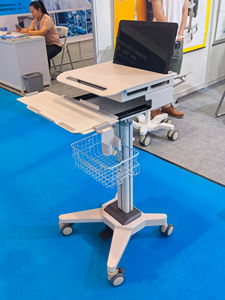 NBRIDGE Chariot pneumatique pour ordinateur portable à hauteur de levage/poste de travail médical/support roulant médical - Product Image 3