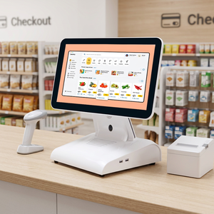 ระบบ POS แบบ All-in-One หน้าจอสัมผัสขนาด 15 นิ้ว พร้อมจอแสดงผลสำหรับลูกค้า สำหรับการชำระเงินในร้านค้าปลีก - Product Image 1