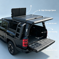 Couvre-caisse de camionnette en acier de haute qualité pour la protection du plateau – Finition noir carbone, installation facile, compatible 4x4/tout-terrain