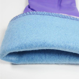 Gants en latex ménagers Borg 108-5, violets, 42,5 cm, imperméables, pour le nettoyage et la vaisselle - Product Image 1