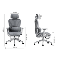 Chaise de bureau canapé ordinateur dossier haut pivotant blanc Premium chaise de bureau ergonomique en maille s et leurs prix