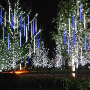 <span class=keywords><strong>Luces</strong></span> LED de carámbano 30cm/50cm/80cm lluvia de meteoritos gotas de lluvia goteo estrellas fugaces para decoración navideña <span class=keywords><strong>luces</strong></span> de carámbano de <span class=keywords><strong>Navidad</strong></span> - Product Image 3