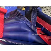 Château gonflable premium avec toboggan pour événements et fêtes d'enfants, 15x15, en solde