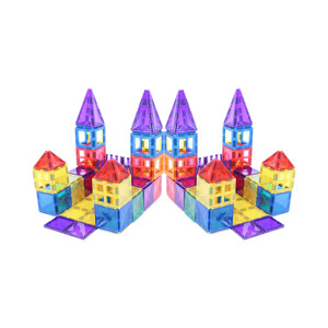 <span class=keywords><strong>Amazon</strong></span> hot selling 100pc <span class=keywords><strong>3</strong></span> d magnetic building tiles stem preschool educational montessori toys CPSC, CE, EN71, ASTM - Product Image 2