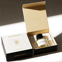 Boîte magnétique personnalisée pour emballage de luxe écologique en noir pour la série de parfums