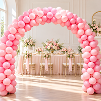 Support de ballons d'anniversaire autoportant, colonne de ballons, décoration de toile de fond de fête, tour de ballons au sol, présentoir d'entrée d'événement