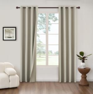 Tela Jacquard de satén de poliéster 100%, cortina opaca completa, estilo liso, revestimiento laminado de PVC, urdimbre de punto, estampado de chenilla - Product Image 4