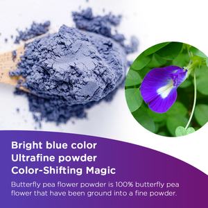Chinaherbs Suministra Polvo de Flor de Clitoria Ternatea Natural, Extracto de Planta Soluble en Agua, Matcha Azul Orgánico de Flor de Clitoria Ternatea - Product Image 2