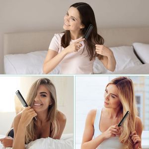 Peine de cola de rata de carbono antiestático para salón de marca privada, resistente al calor, para separar el cabello, con logo, portátil y ligero - Product Image 4