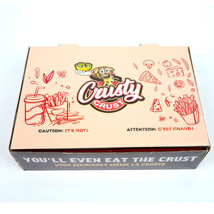 Venta al por mayor de cartón corrugado negro Piza <span class=keywords><strong>Pissa</strong></span> para llevar, caja contenedora de entrega, cajas de embalaje para pizza con logotipo - Product Image 4