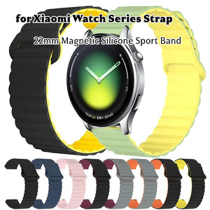 สายรัดแม่เหล็กสำหรับนาฬิกาเสี่ยวมี่ วอทช์ 5 สายซิลิโคนแบบนุ่มสำหรับเปลี่ยน สายรัดข้อมือแบบสปอร์ต - Product Image 1