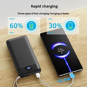 Banco <span class=keywords><strong>de</strong></span> Energía Portátil <span class=keywords><strong>de</strong></span> Carga Rápida al <span class=keywords><strong>por</strong></span> Mayor, Nuevo Estilo, PD 22.5W, Cable Integrado, 10000mAh, Bancos <span class=keywords><strong>de</strong></span> Energía para Teléfono - Product Image 6