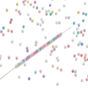 Colorful 2mm Glass Seed <b>Beads</b> Round Loose <b>Beads</b> For Bracelet Making Jewelry Accessories Wholesale - Product Image 4