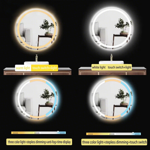 Tete กระจก LED ติดผนังปรับแต่งได้, กระจกอาบน้ำรูปทรงไฟ LED สำหรับโครงการโรงแรมส่งตรงจากโรงงาน - Product Image 2