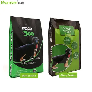 Hot 20lbs Pet Food Bag Fabriek 10Kg Pp Geweven Verpakking Vochtbestendige Geur Proof Food Grade Hondenvoer Diervoeder Verpakking Zak