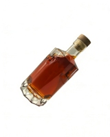 Bouteille à liqueur en verre transparent gravé mat, capacité personnalisable, très vendue, pour rhum, vodka, brandy, whisky, spiritueux