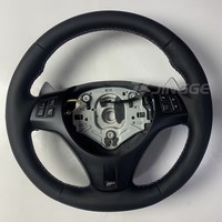 Volant de direction style LCI entièrement recouvert d'Alcantara et chauffant pour BMW Série E, adaptable aux modèles E92 M3 X5 E70 E71 X1 E84 E91 E72 E93 M5 328i E90