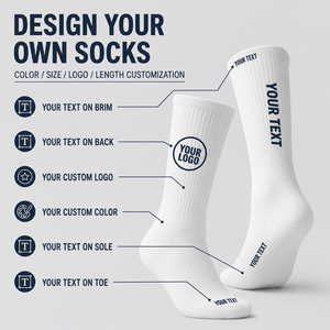 Wholesale Men's Autumn Outdoor Fitness <b>Running</b> Sport <b>Socks</b> White Football Soccer Terry Towel with Ankle Grip Knitted Bottom Logo - Product Image 2