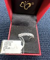 Bague géométrique en argent sterling 925 à la mode pour femmes, empilable, vendable en gros, polyvalente pour un usage quotidien