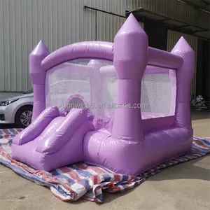 Commercial Rental Fashionable Birthday Luxury Purple Color Wedding Inflatable Bounce House For Wedding Event Outdoor Party