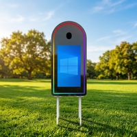 Miroir Magique Arche de 65 Pouces avec Écran Tactile de 32 Pouces, Cabine Photo Selfie avec Boîte Volante et Lumière Ambiante Personnalisable