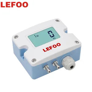 Transmissor de pressão diferencial lefoo, exibição de luz de fundo digital lcd de alta precisão sensor de pressão diferencial com ce